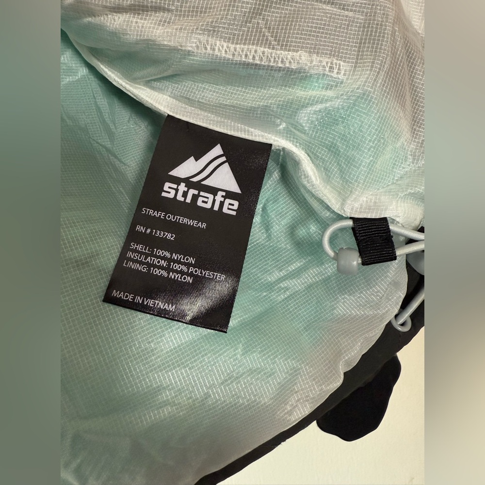 Strafe Women’s Lightweight Jacket Zip Front Base Layer Gray Aqua Blue Size XS - Picture 10 of 11